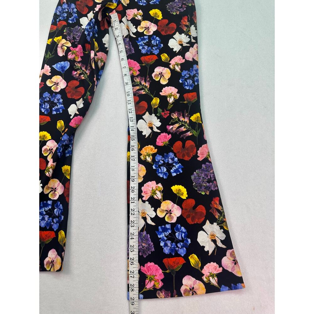Alice + Olivia RMP Bootcut Pants Timeless Blossom Floral Mid Rise Size 0 - Picture 13 of 15